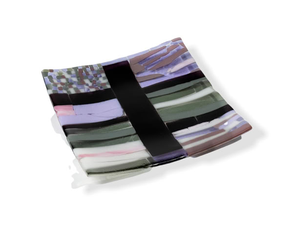 fused glass tray