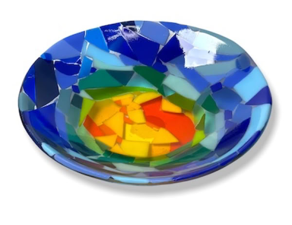 fused glass bowl