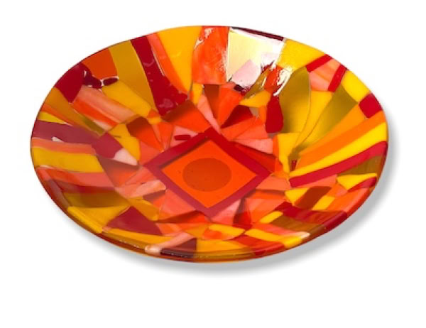 fused glass bowl