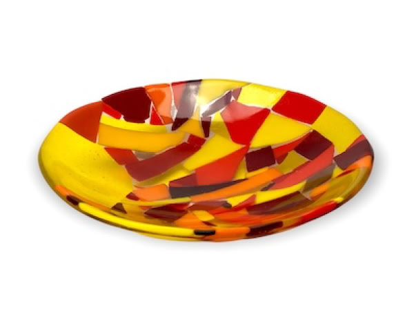 fused glass bowl