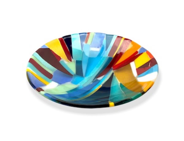 fused glass bowl