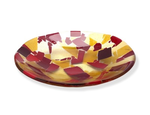 fused glass bowl