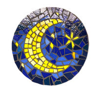Fused glass bowl, Verbeek Glass Studio, Toronto