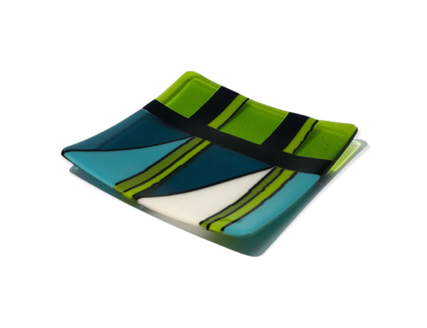 fused glass tray