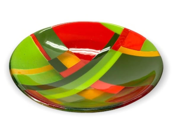fused glass bowl