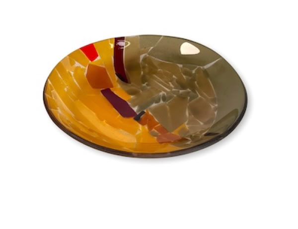 fused glass bowl