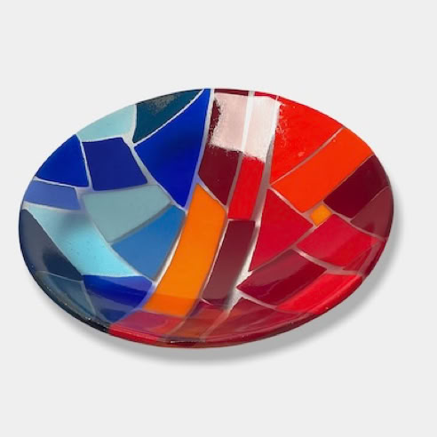 fused glass bowl