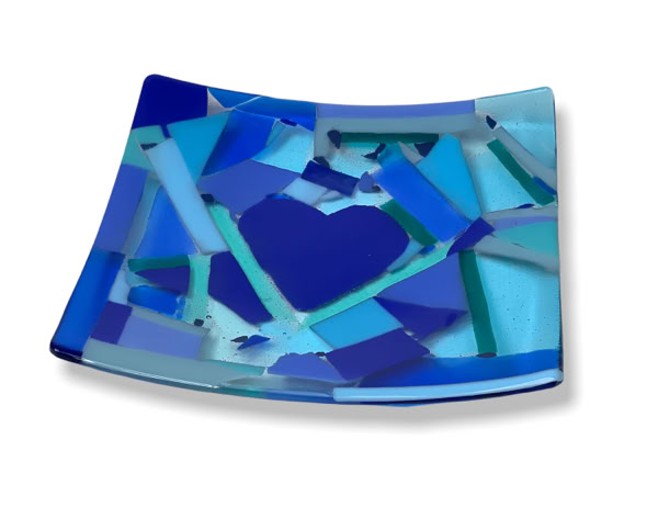fused glass tray
