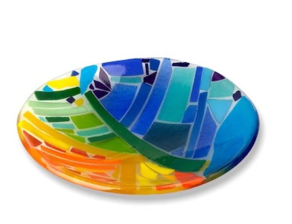 fused glass bowl