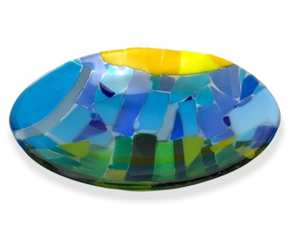 fused glass bowl