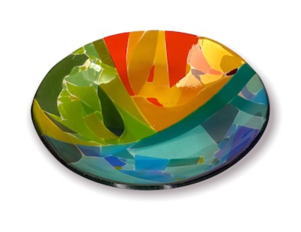 fused glass bowl