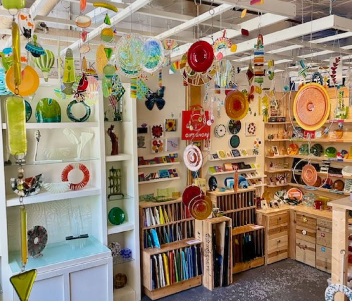 Studio glass gift shop, Verbeek Glass Studio, Toronto